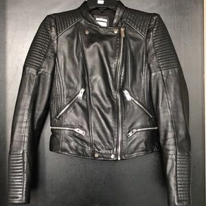 Zara black Leather Jacket